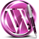 Magenta Wordpress Icon 128x128 png